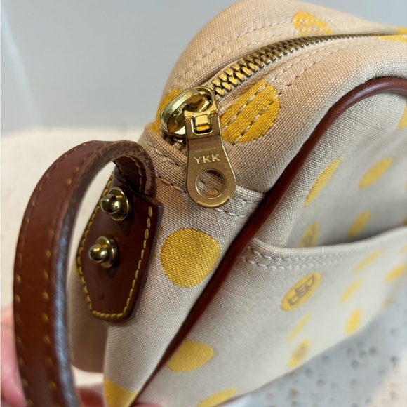 Vintage Dooney & Bourke Polka Dot Small Canvas Shoulder Crossbody Handbag‎ - Picture 5 of 16